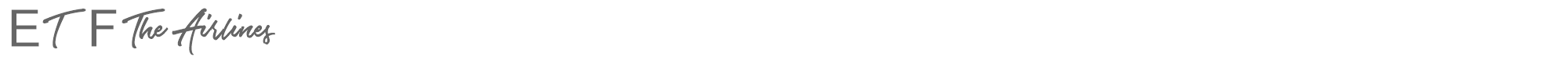 Sample characters The Airlines Font